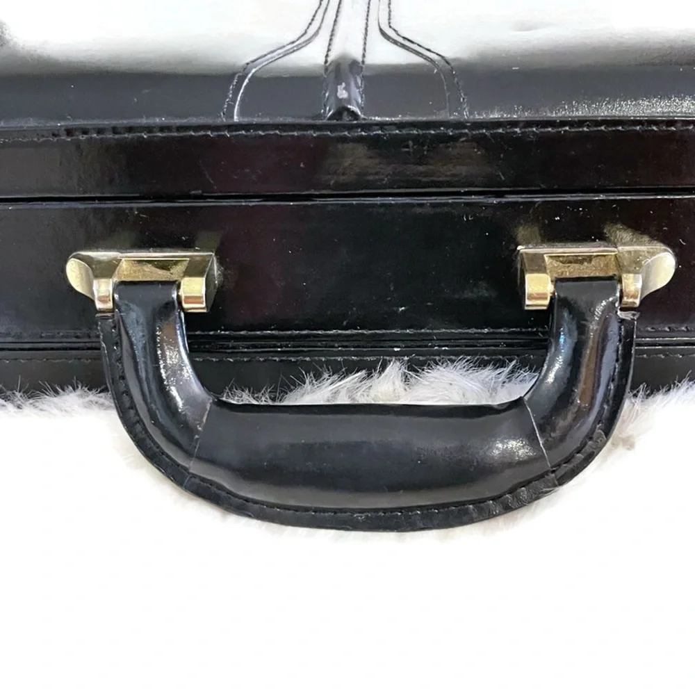 Vintage Black Leather Briefcase